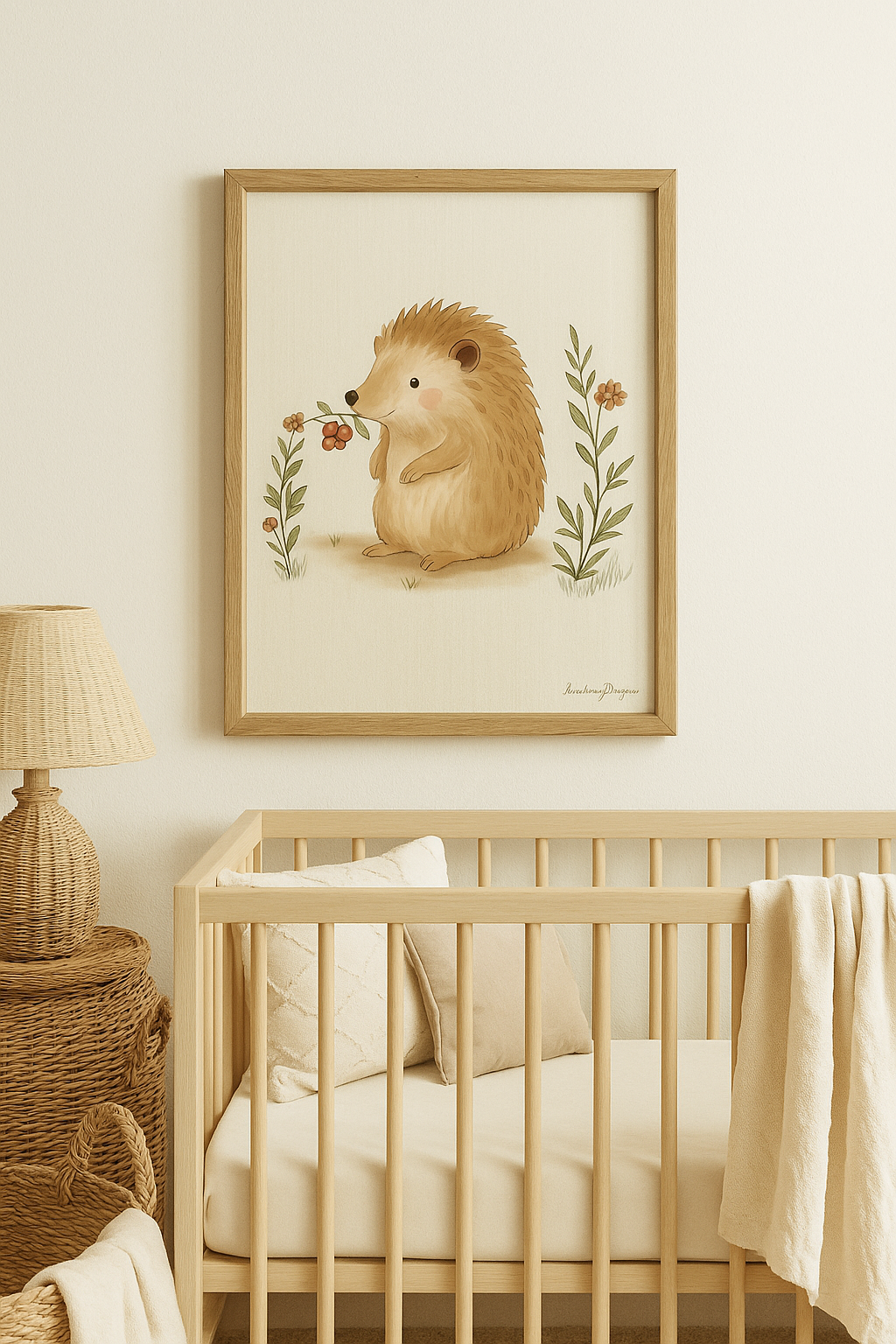 Hedgehog – Woodland Art Print