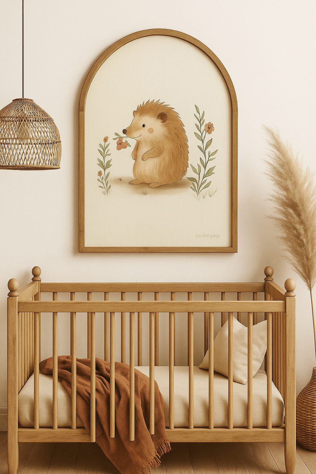 Hedgehog – Woodland Art Print