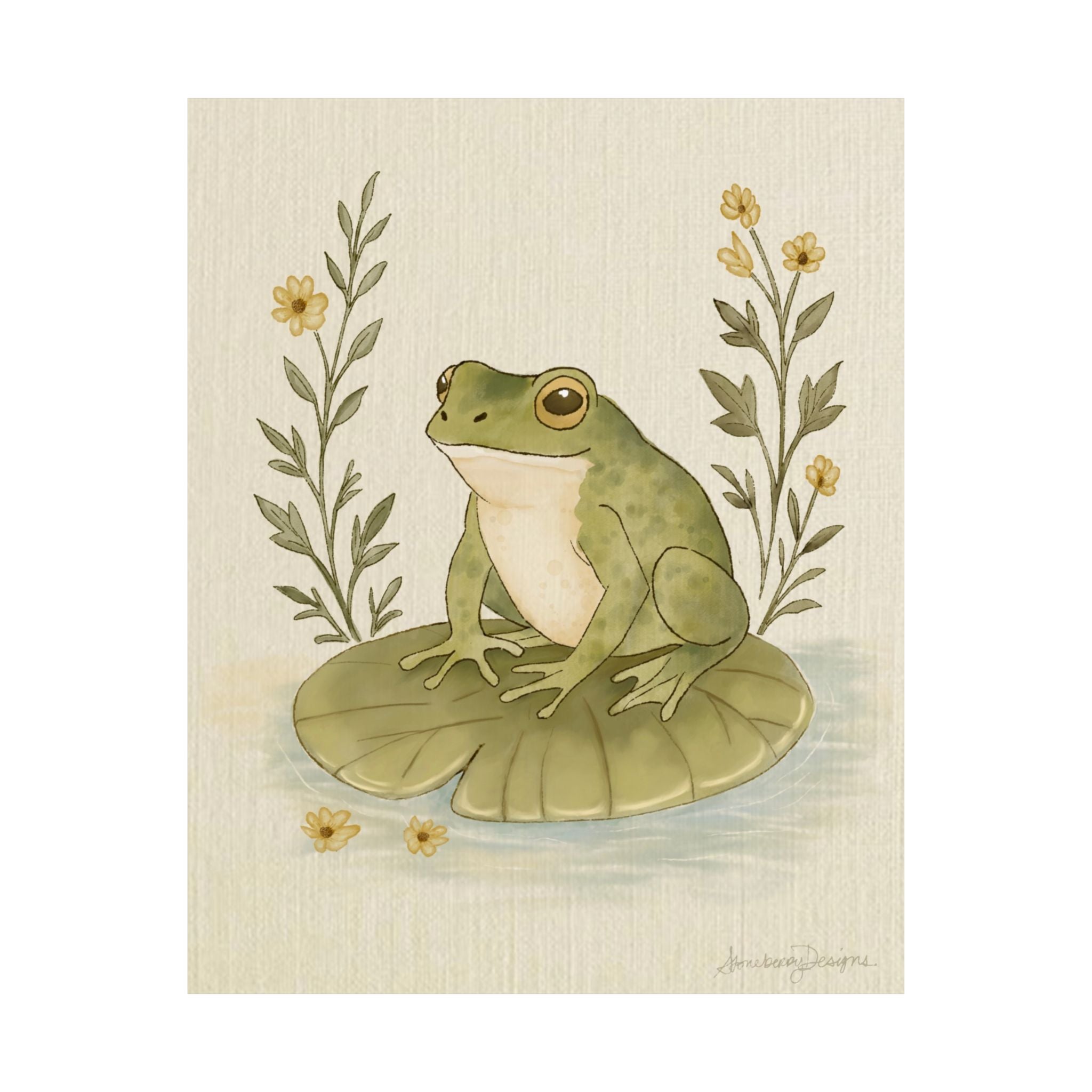 Frog – Woodland Art Print