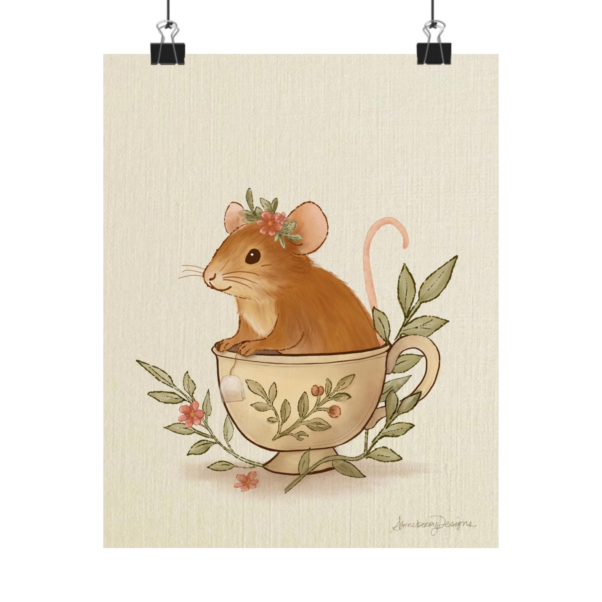 Mouse – Woodland Art Print