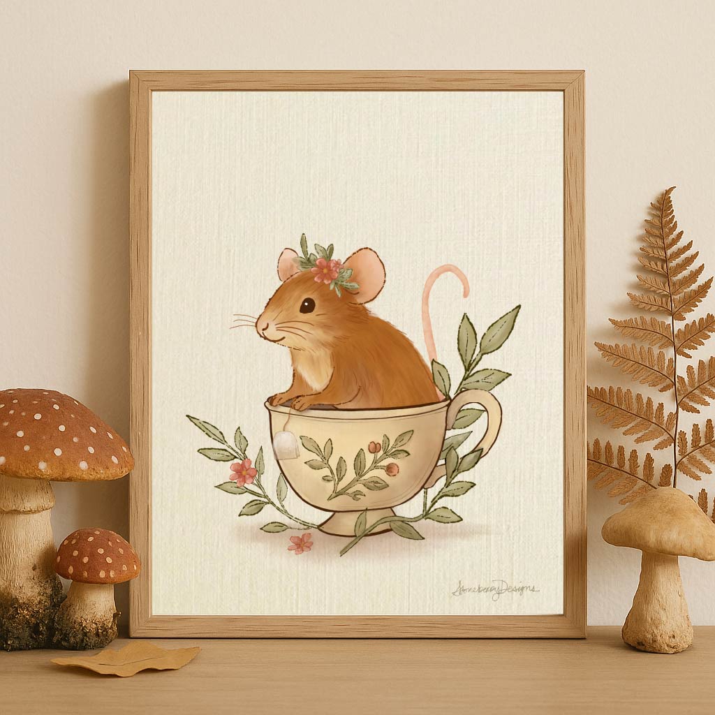 Mouse – Woodland Art Print