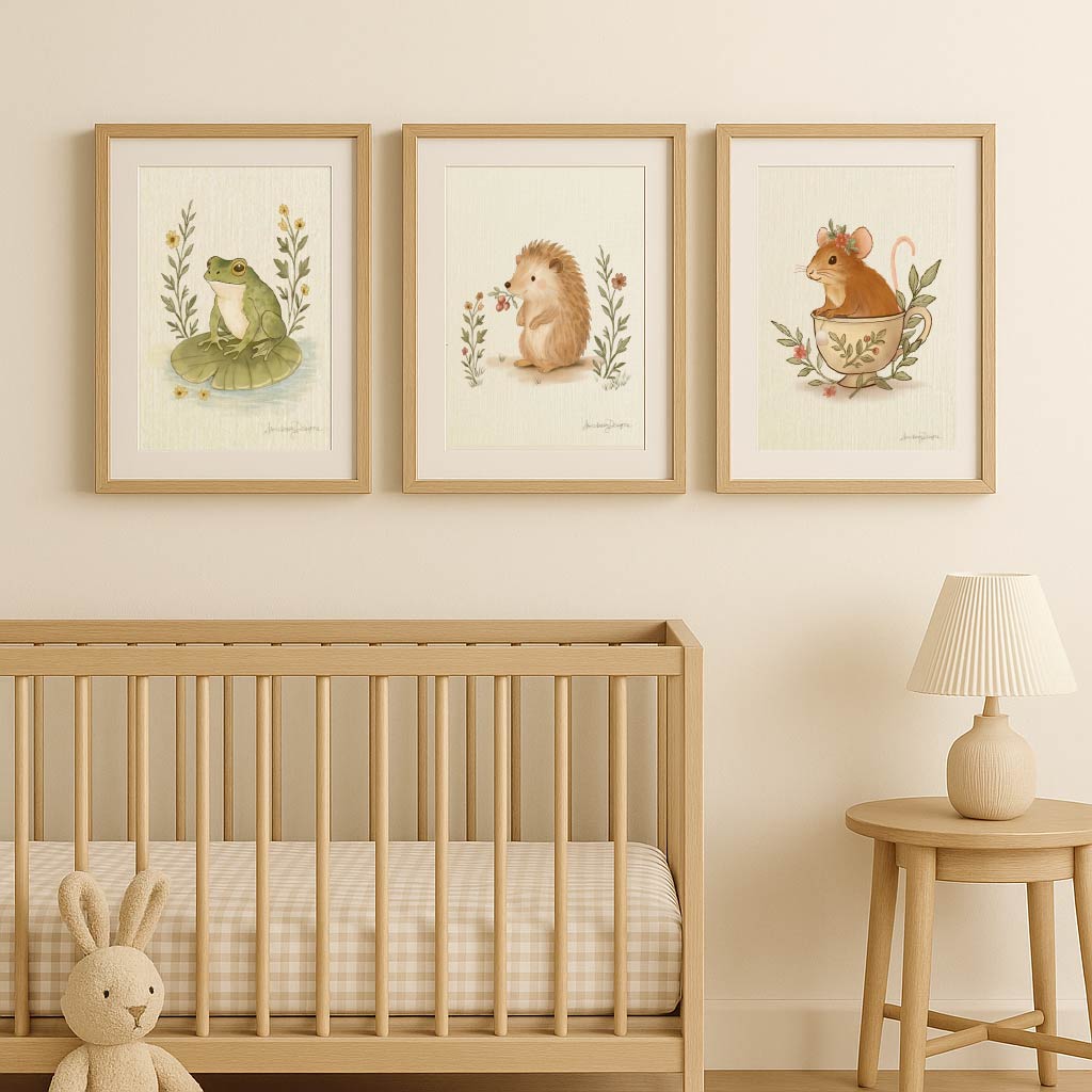 Little Forest Whisper Wall Art - 3 Print Set