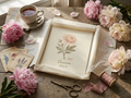 Paeonia Botanical Print, Plate II — Vintage Peony Wall Art